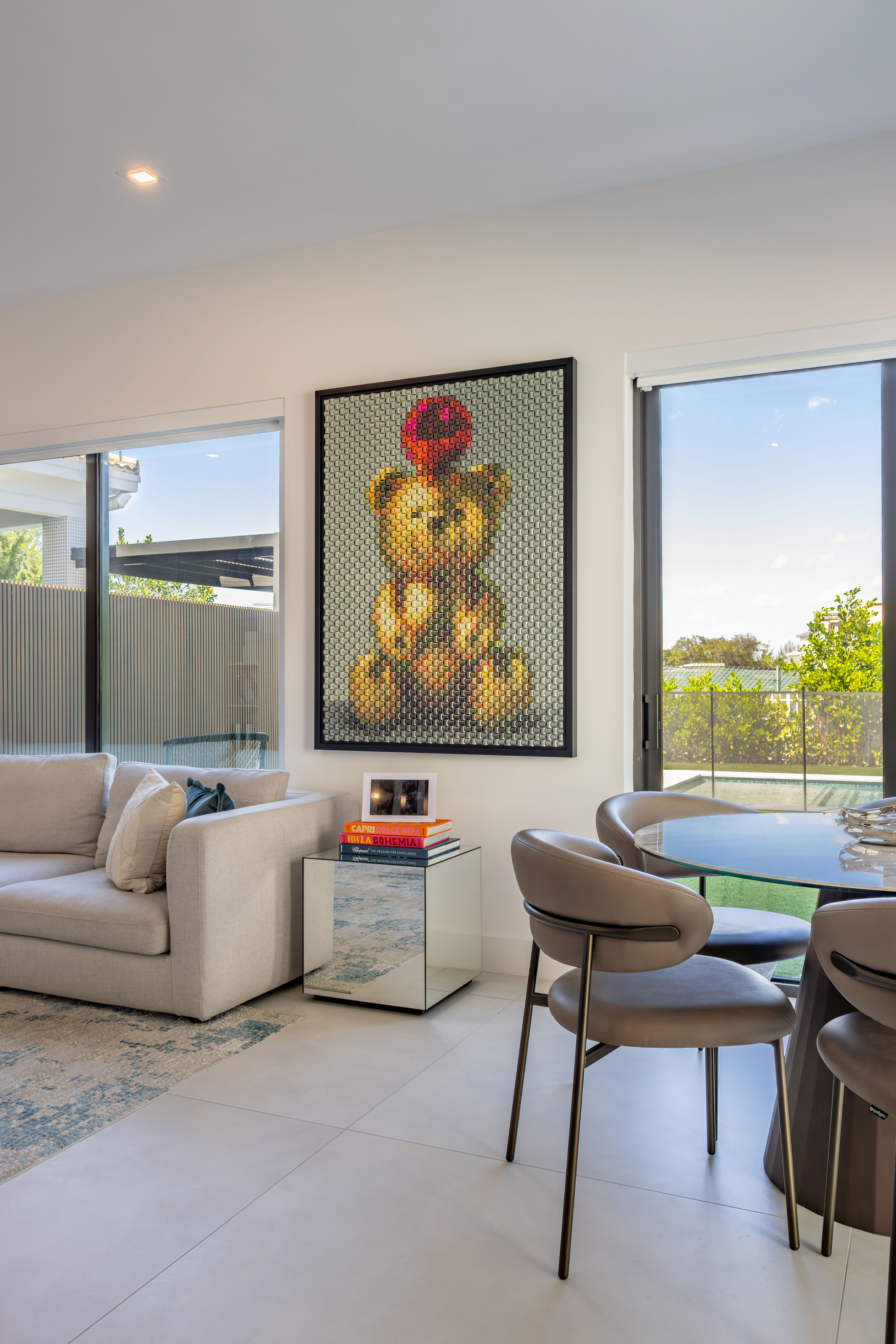 Family room seating area