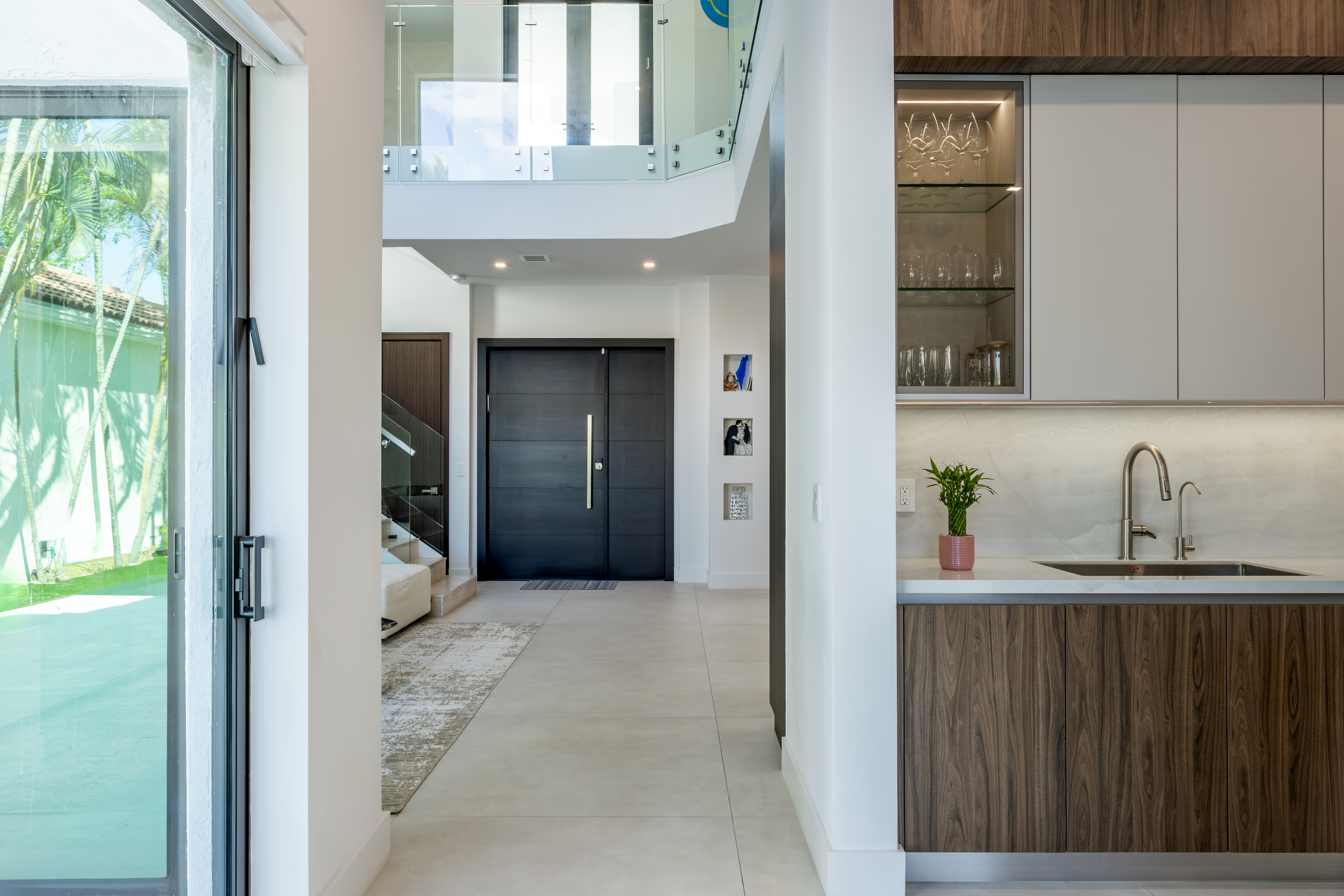 Entry hall with double-height view