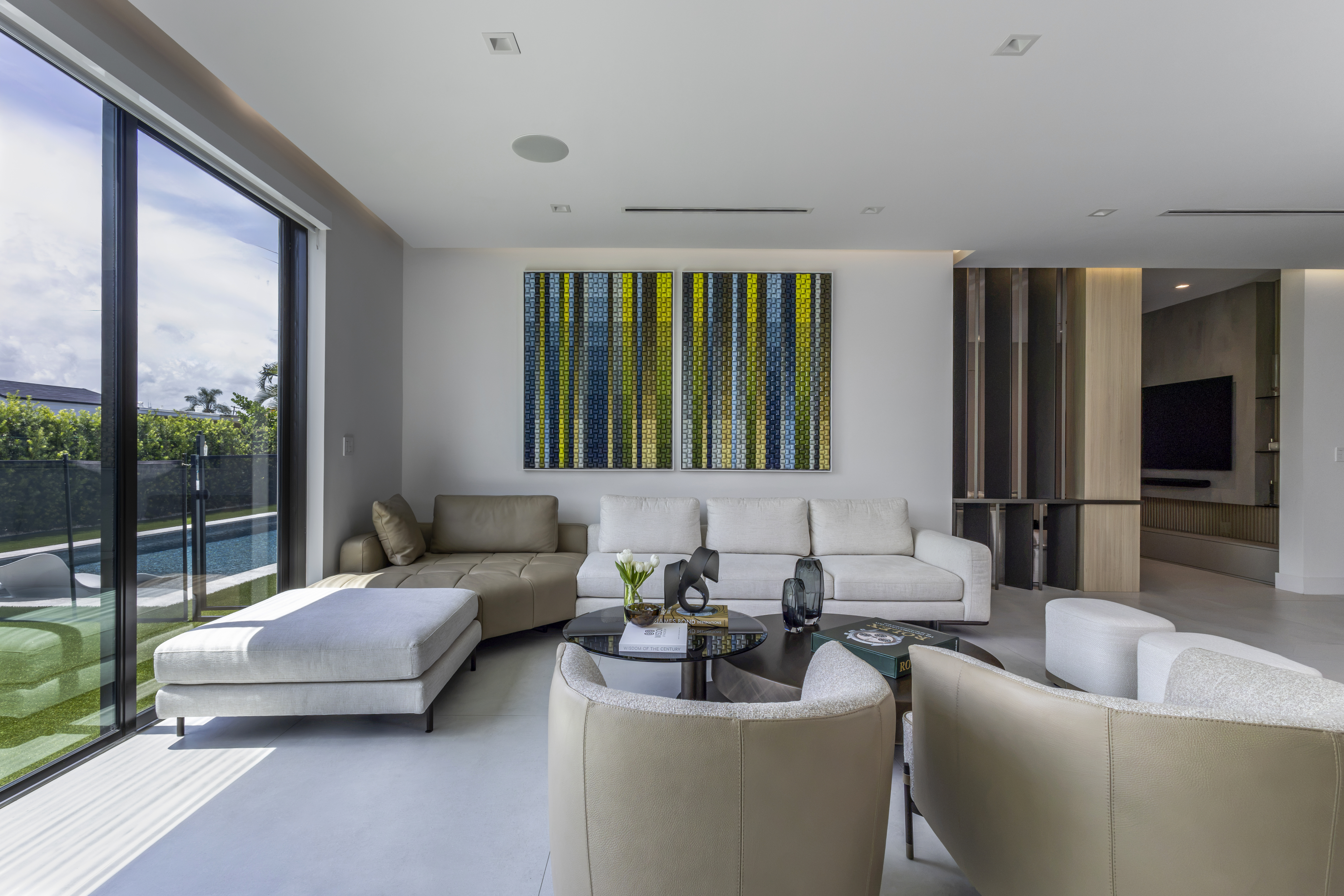 Living room — seating area with garden view