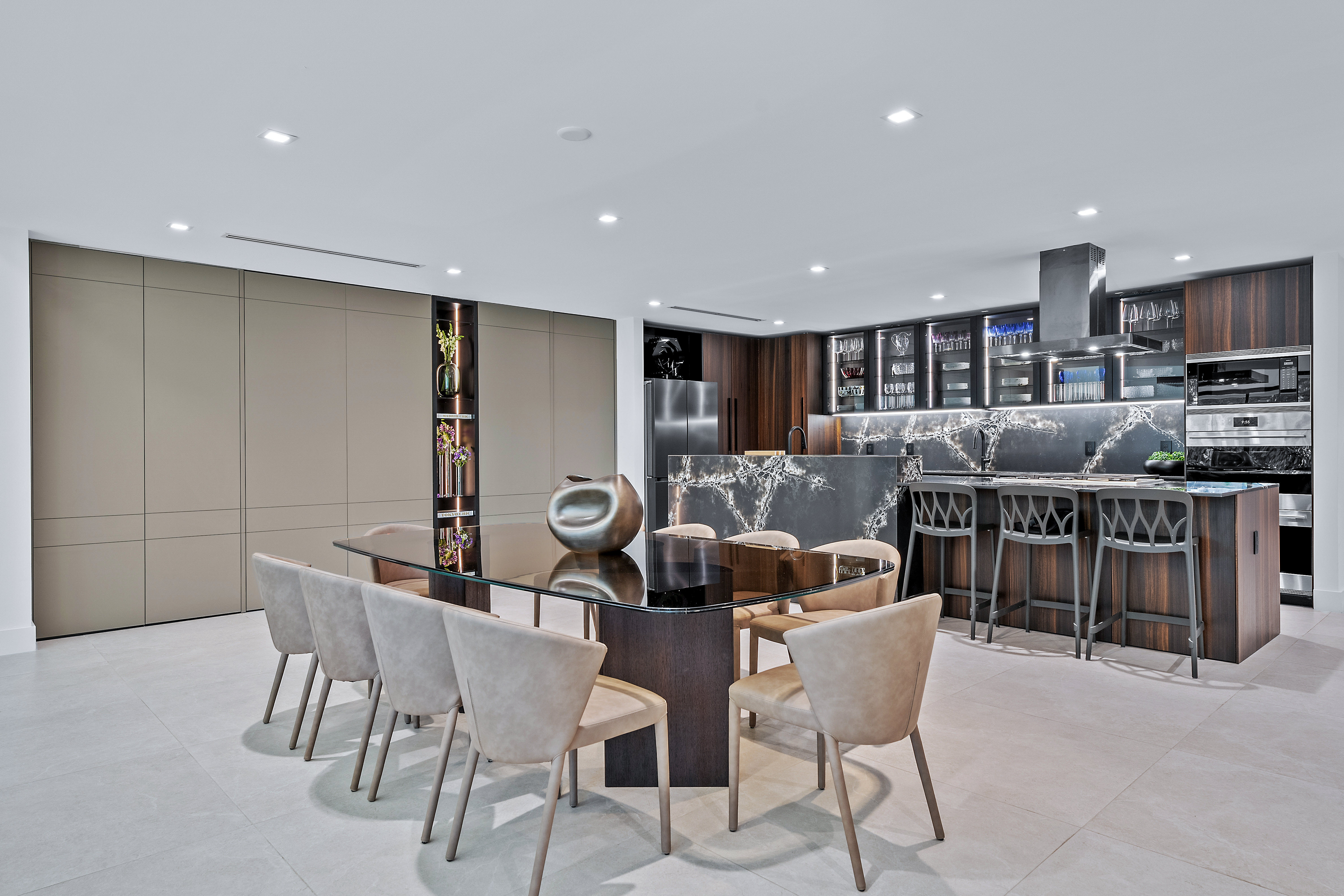 Dining and kitchen angle