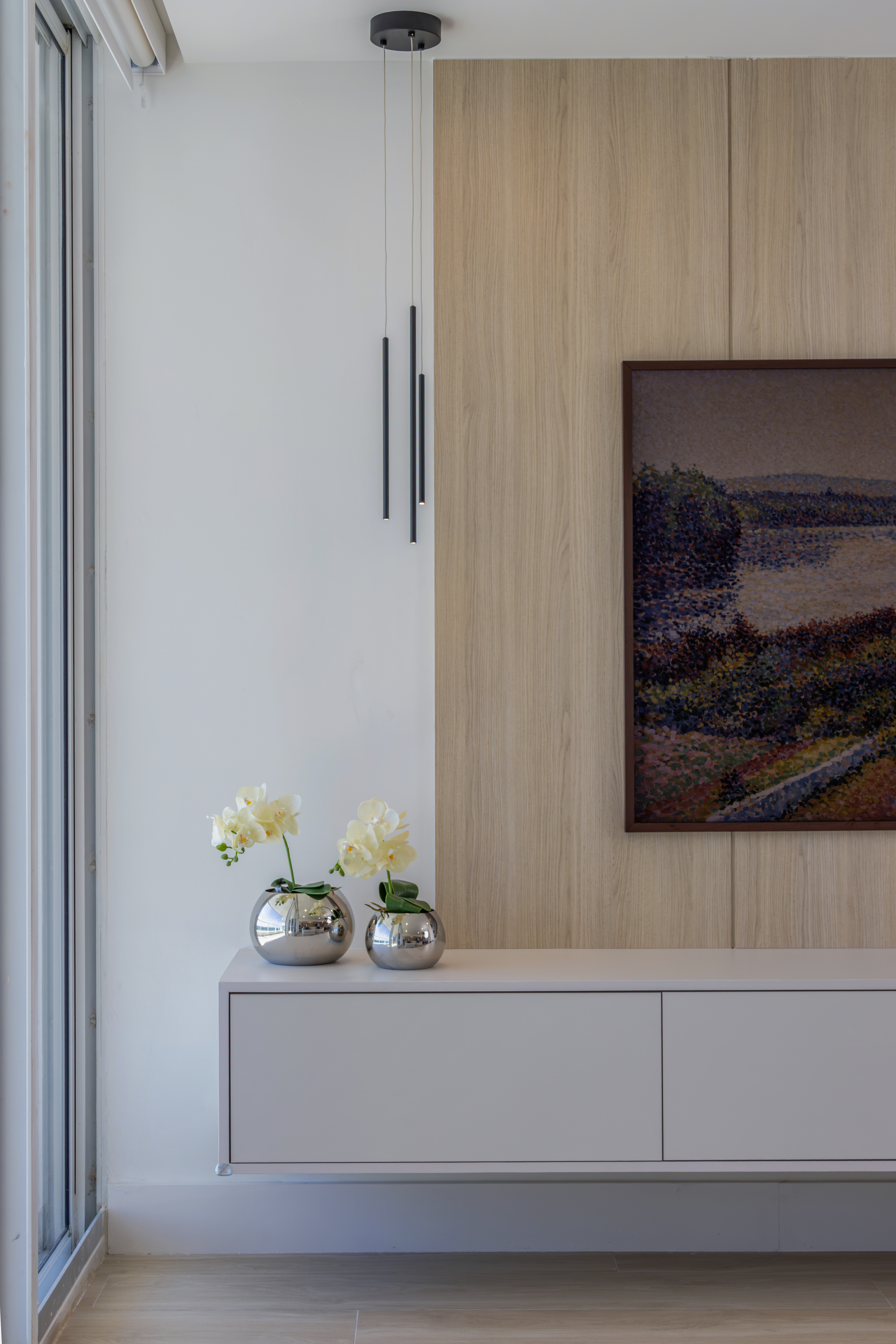 Living room feature wall