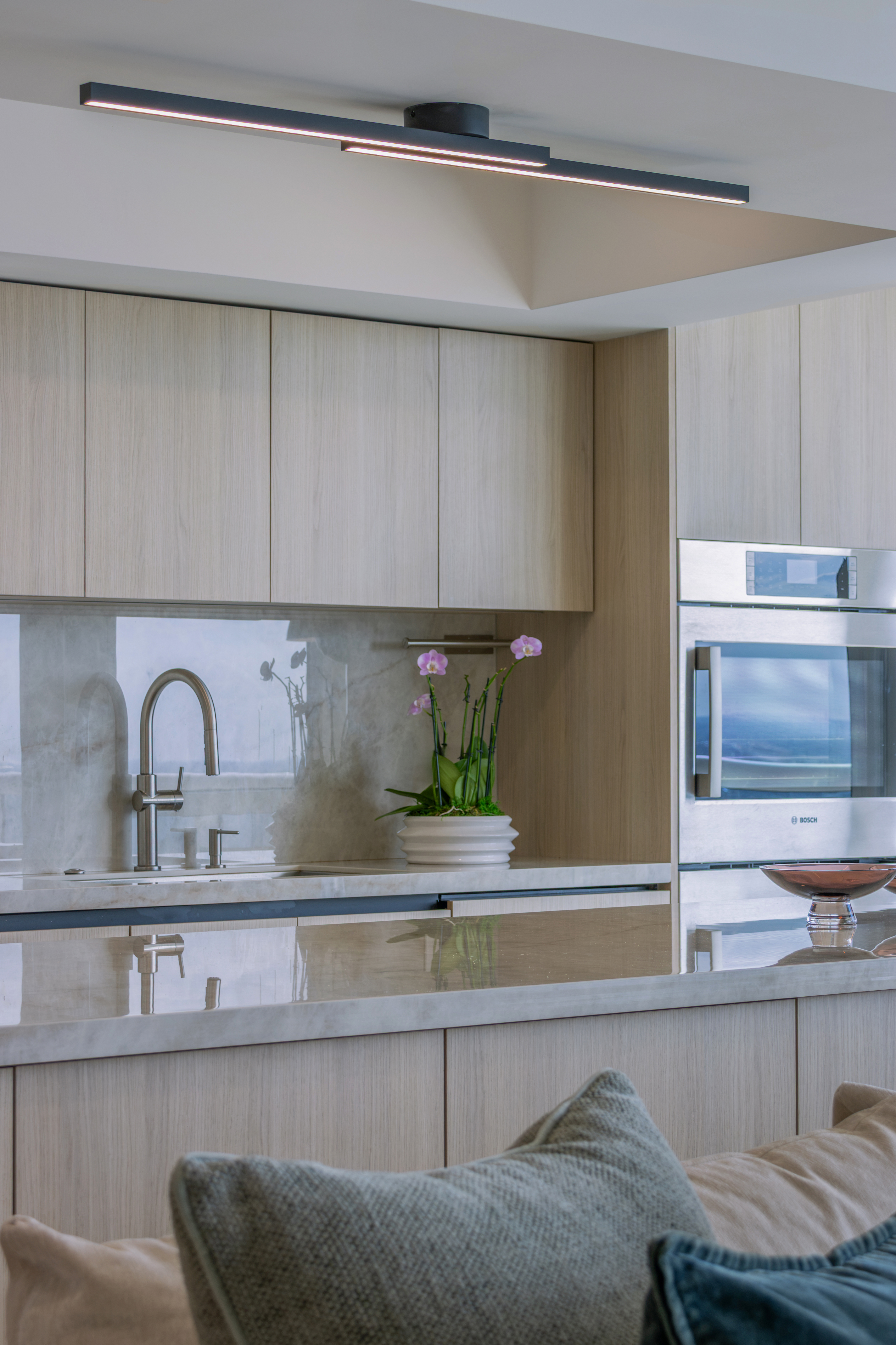 Kitchen cabinetry and oven