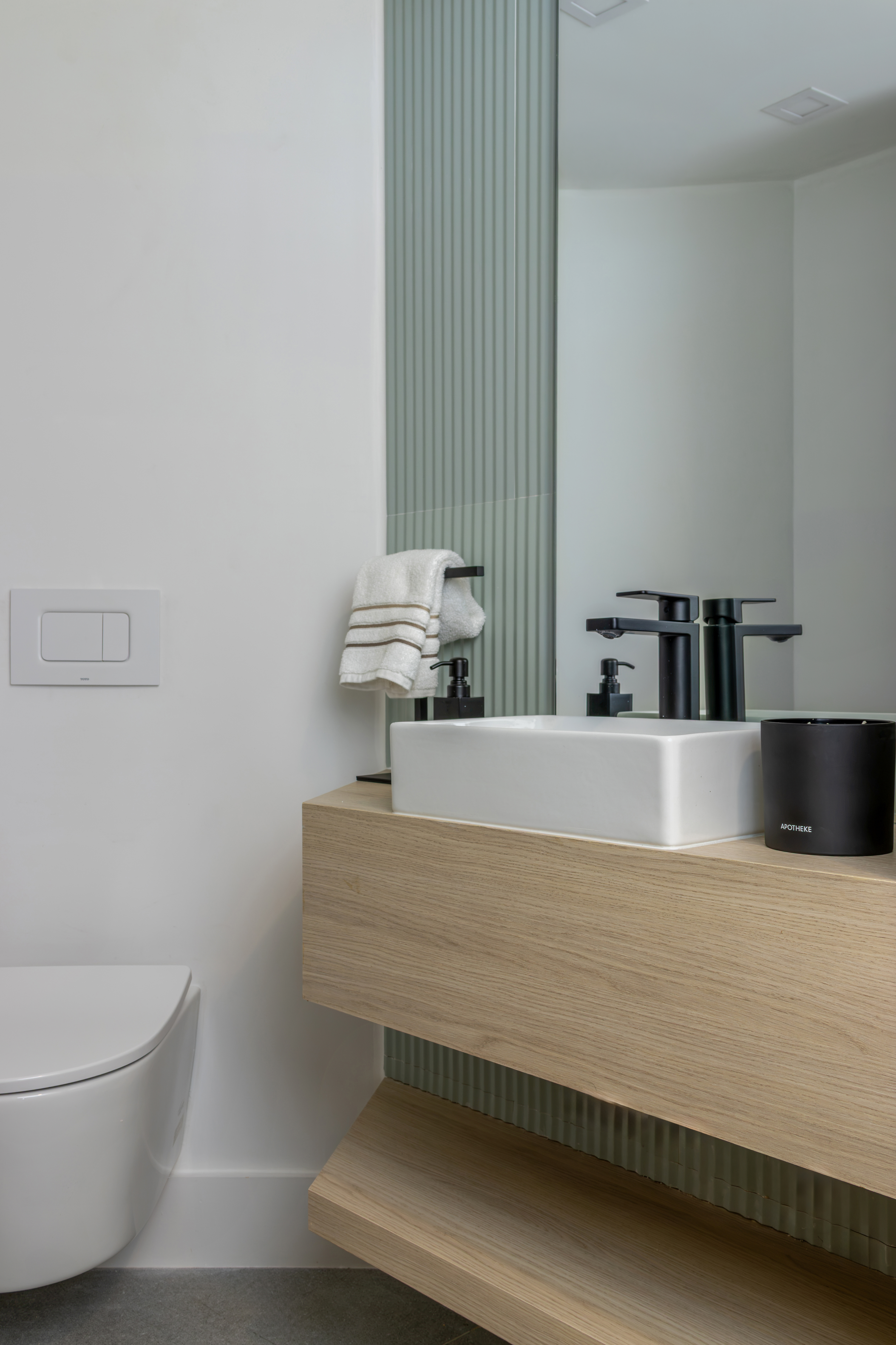 Powder room vanity